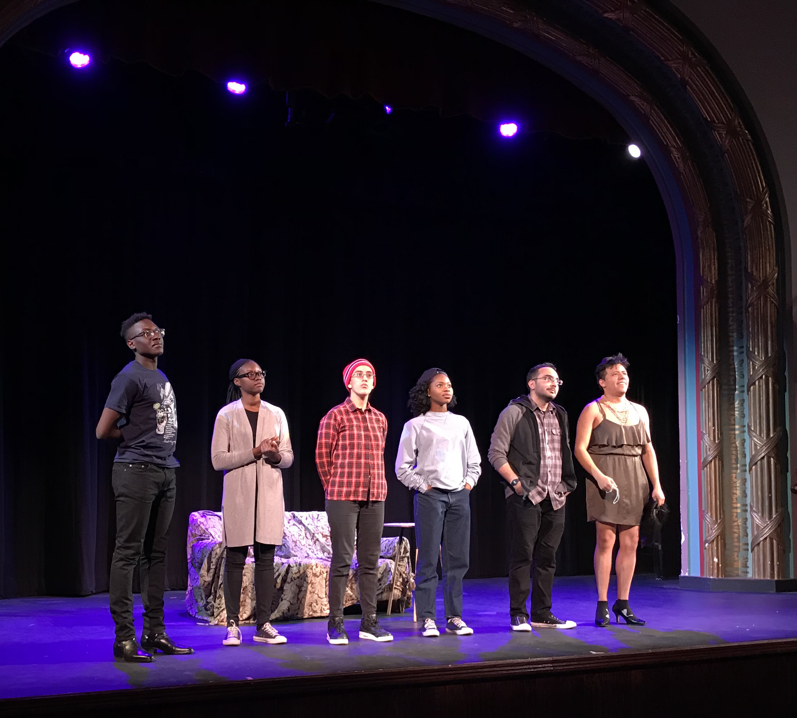 Theater Club dress rehearsal