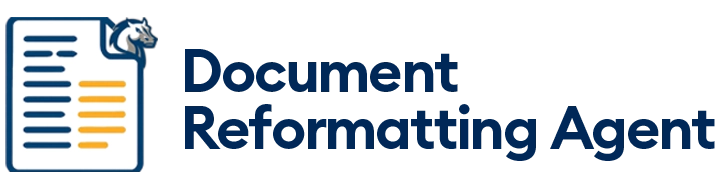 Document Reformatting Agent Logo