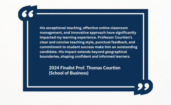 Thomas Courtien Testimony from Online Student