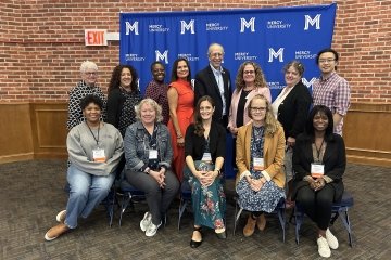 Dr. Arthur Eisenkraft with Mercy University Wipro Fellows at K-12 STEM Educators Conference