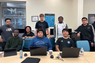 Mercy University Cyber Club students