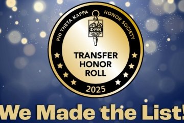 PTK Transfer Honor Roll badge: We made the list