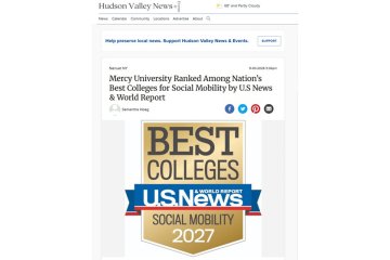 Hudson Valley News page of article on Mercy 