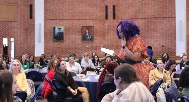 Keynote speaker Feminista Jones speaks at Mercy University's Annual Women's Empowerment Conference