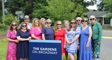 Mercy University current and former staff, family and friends gather for dedication of The Gardens on Broadway