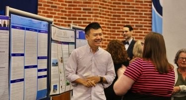 Mercy University faculty showcase their work during Faculty Recognition Poster Session