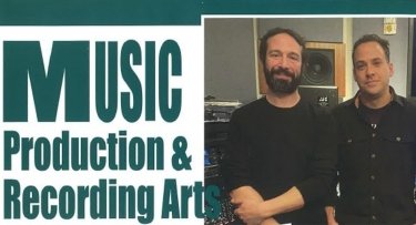 Mercy's Music Production and Recording Arts staff as featured in The Neighborhood Buzz