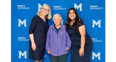 Mercy University President with 2026 Trustees' Scholarship Gala honorees