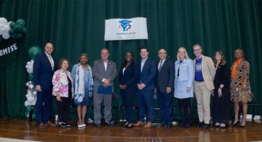 Yonkers Schools, YPIE, Yonkers government officials and regional college and university leaders at Yonkers Promise announcement