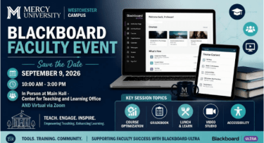 Blackboard Faculty Event flyer