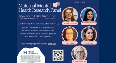 Maternal Mental Maternal Mental Health Research Panel Flyer