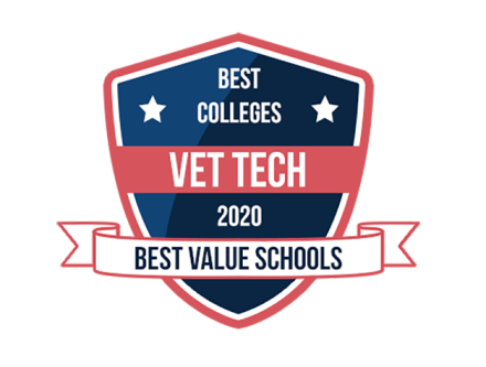 Best Vet Tech school seal