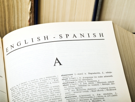 English to Spanish dictionary.