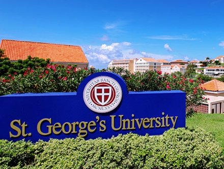 St. George's University campus sign
