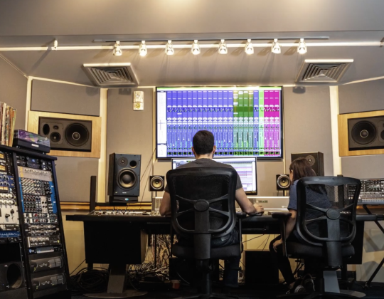 The Mercy College Recording Studio.