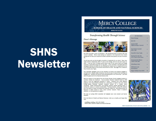 SHNS Newsletter