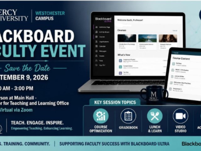 Blackboard Faculty Event flyer
