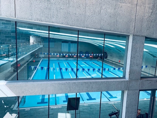 Swimming pool at Mercy College Wellness Center in New Rochelle