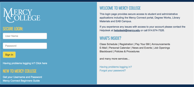 mercy college bloomberg terminal subscription