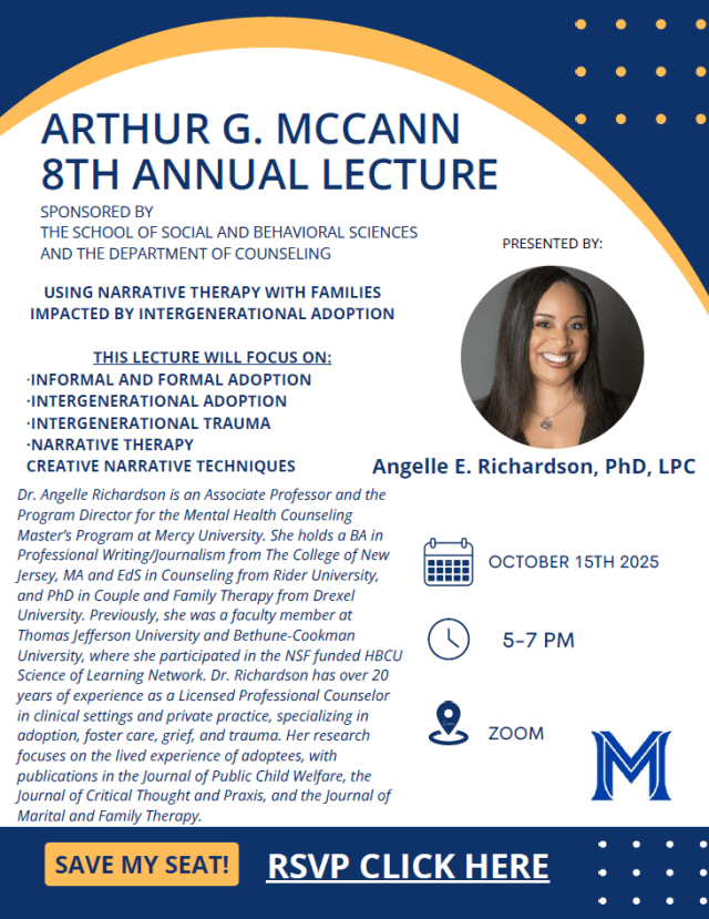 Arthur G. McCann 8th Annual Lecture Flyer